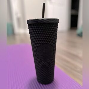 Venti 24 oz Matte Black Starbucks Studded Tumbler